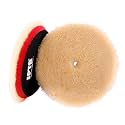 SPTA Wool Polishing Pads, 2Pcs 6 Inch (150mm) Wool Cutting Pad, Yellow Wool Buffing and Polishing Pad Set, Wool Buffing Wheel for Medium Cut for 6 Inch Car Polisher Polishing, Buffing and Cutting