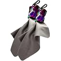 SPUDZ Ultra Microfiber Lens Cleaner – Clip-On Pouch, Washable – for Binoculars, Scopes, Glasses, Screens | Unicorn Vibrant, 6 x 6 Inch (2-Pack)