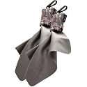 SPUDZ Ultra Microfiber Lens Cleaner with Closeable Bottom – Clip-On Pouch, Washable – for Binoculars, Scopes, Glasses, Screens | Ultra Multi-Camo, 6 x 6 Inch (2-Pack)