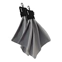 SPUDZ Ultra Microfiber Lens Cleaner with Closeable Bottom – Clip-On Pouch, Washable – for Binoculars, Scopes, Glasses, Screens | Ultra Black, 10 x 10 Inch (2-Pack)