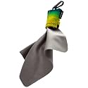 SPUDZ Ultra Microfiber Lens Cleaner with Closeable Bottom – Clip-On Pouch, Washable – for Binoculars, Scopes, Glasses, Screens | Ultra Mahi Mahi, 6 x 6 Inch