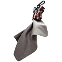 SPUDZ Ultra Microfiber Lens Cleaner with Closeable Bottom – Clip-On Pouch, Washable – for Binoculars, Scopes, Glasses, Screens | Ultra USA Flag, 6 x 6 Inch