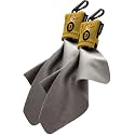 SPUDZ Ultra Microfiber Lens Cleaner with Closeable Bottom – Clip-On Pouch, Washable – for Binoculars, Scopes, Glasses, Screens | Ultra Doge Coin, 6 x 6 Inch (2-Pack)