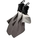 SPUDZ Ultra Microfiber Lens Cleaner with Closeable Bottom – Clip-On Pouch, Washable – for Binoculars, Scopes, Glasses, Screens | Ultra Stealth Shadow, 6 x 6 Inch (2-Pack)