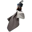 SPUDZ Ultra Microfiber Lens Cleaner with Closeable Bottom – Clip-On Pouch, Washable – for Binoculars, Scopes, Glasses, Screens | Ultra Liberty, 6 x 6 Inch