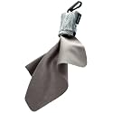 SPUDZ Ultra Microfiber Lens Cleaner with Closeable Bottom – Clip-On Pouch, Washable – for Binoculars, Scopes, Glasses, Screens | Ultra Phantom Shadow, 6 x 6 Inch