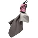SPUDZ Ultra Microfiber Lens Cleaner with Closeable Bottom – Clip-On Pouch, Washable – for Binoculars, Scopes, Glasses, Screens | Ultra Pink Camo, 6 x 6 Inch
