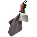 SPUDZ Ultra Microfiber Lens Cleaner with Closeable Bottom – Clip-On Pouch, Washable – for Binoculars, Scopes, Glasses, Screens | Ultra Rainbow, 6 x 6 Inch