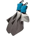 SPUDZ Ultra Microfiber Lens Cleaner with Closeable Bottom – Clip-On Pouch, Washable – for Binoculars, Scopes, Glasses, Screens | Ultra Costal Blue, 6 x 6 Inch (2-Pack)