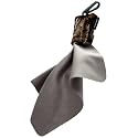 SPUDZ Ultra Microfiber Lens Cleaner with Closeable Bottom – Clip-On Pouch, Washable – for Binoculars, Scopes, Glasses, Screens | Ultra Stealth Bronze, 6 x 6 Inch