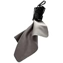 SPUDZ Ultra Microfiber Lens Cleaner with Closeable Bottom – Clip-On Pouch, Washable – for Binoculars, Scopes, Glasses, Screens | Ultra Stealth Shadow, 6 x 6 Inch