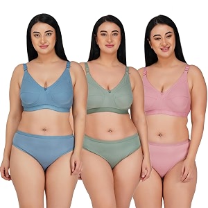 SPUNN Womens Cotton Mix Full Coverage Non