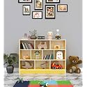 Spyder 10 Cube Craft Modern Simple Engineered Wood Book Shelf, for Living Room, Kids Room, Study Room Furniture- (Color - Yellow &amp; White)