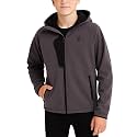 Spyder Boys Softshell Jacket - Cozy Insulated Fleece Lined Softshell Winter Coat Hooded Windbreaker Jacket for Boys