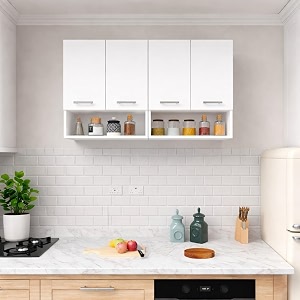 spyder home decore engineered wood spyder craft matte finish ea116 multipurpose cabinetwall mounted kitchen cabinet for kitchen living room color white  assembly-diy do-it-yourself