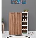 Spyder Craft 2 Door Claire Modern Shoe Rack -Transform Your Space with Ample Storage,Chic Style Footwear Stand Organizer for Hall, Entryway|Color:-White &amp; Noce Lyon| Assembly-DIY (Do-It-Yourself)