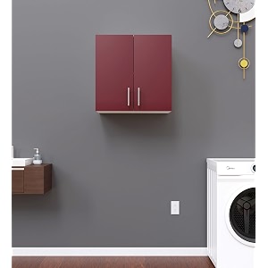 spyder craft 2 door olive modern kitchen cabinet -transform your space with ample storagechic style amp easy organization for effortless cookingcolor-white amp burgundy assembly-diy do-it-yourself
