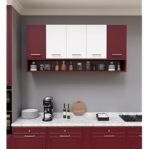 spyder craft cryston multipurpose storage cabinet for office and kitchen engineered wood kitchen cabinet finish color -burgandi amp white diydo-it-yourself