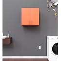SPYDER CRAFT 2 Door Olive Modern Kitchen Cabinet -Transform Your Space with Ample Storage,Chic Style &amp; Easy Organization for Effortless Cooking||Color:-Black &amp; Orange|| Assembly-DIY (Do-It-Yourself)
