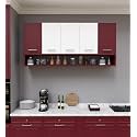 Spyder Craft Cryston Multipurpose Storage Cabinet for Office and Kitchen Engineered Wood Kitchen Cabinet (Finish Color -Burgandi &amp; White, DIY(Do-It-Yourself)