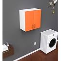 Spyder Craft 2 Door Olive Modern Kitchen Cabinet -Transform Your Space with Ample Storage,Chic Style &amp; Easy Organization for Effortless Cooking (Brown) (WT-Orange)