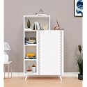 Spyder Craft Amanda Modern Simple Engineered Wood Book Shelf, for Living Room, Kids Room, Book Storage, Book Case, Study Room Furniture (Color - White)