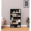 Spyder Craft Beni Modern Simple Engineered Wood Book Shelf, for Living Room, Kids Room, Book Storage, Book Case, Study Room Furniture (Color-Walnut Light- Black)