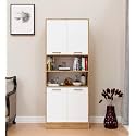 Spyder Craft Cozy Castle Modern Simple Engineered Wood Book Shelf, for Living Room, Kids Room, Book Storage, Book Case, Study Room Furniture (Color Canyan Oak &amp; White)