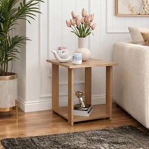 SPYDER CRAFT Exotic Wood Bedside Table for