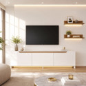 Spyder Craft Matte Finish TV Entertainment Unit Tv Stand And Decore Engineered Wood TV Entertainment Unit