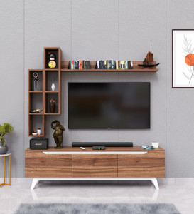 spyder craft matte finished tv stand with storage tv unit cabinet engineered wood tv entertainment unit finish color - noce lyon diydo-it-yourself