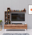 Spyder Craft Matte Finished Tv stand With Storage TV Unit cabinet Engineered Wood TV Entertainment Unit (Finish Color - Noce Lyon, DIY(Do-It-Yourself))