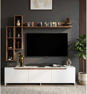 spyder craft matte finished tv unit stand cabinet with storage engineered wood tv entertainment unit