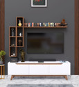 Spyder Craft Matte Finished Tv Unit stand Cabinet With Storage Engineered Wood TV Entertainment Unit