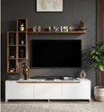 Spyder Craft Matte Finished Tv Unit stand Cabinet With Storage Engineered Wood TV Entertainment Unit