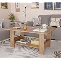 Spyder Craft Multipurpose Engineered Wood Coffee Center Sofa Tea/Teapoy Console Table Engineered Wood Coffee Table (Finish Color - Wood Brown, DIY(Do-It-Yourself))