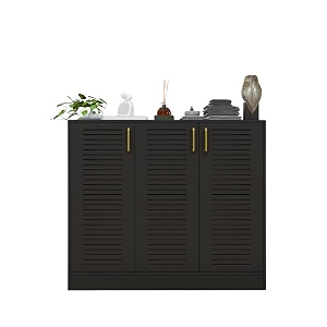 spyder craft shoe cabinet with storage - shinx storage organizer with doors side cupboard for shoe hallway kitchen living room office color -black 1 year warrantyeasy to assemble