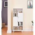 Spyder Craft Taraus Modern Simple Engineered Wood Book Shelf, for Living Room, Kids Room, Book Storage, Book Case, Study Room Furniture (Color - White)