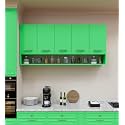 SPYDER CRAFT Wall Mounted 5 Door Matte Finish Merlin Multipurpose Cabinet for Kitchen, Office|Cabinet for Kitchen |Living Room| Color- Green and White| Assembly(Do-It-Yourself)