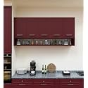 SPYDER CRAFT Wall Mounted 5 Door Matte Finish Merlin Multipurpose Cabinet for Kitchen, Office|Cabinet for Kitchen |Living Room| Color- Burgundy and White| Assembly(Do-It-Yourself)