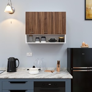 spyder craft wall mounted matte finish 3 door blitz kitchen cabinet for officehall kitchencabinet for kitchen living room color- white noce lyon assembly-diy do-it-yourself