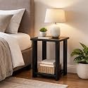 SPYDER CRAFT Wood Bedside Table for BedroomWooden