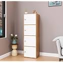 Spyder Craft 4 Tier Cabinet for Keep File, Living Room for Books Storage Furniture Color Parent (4 Tier)