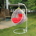 SPYDER HOME DECORE Single Seater Swing chair With Stand And Cushion For Adult Iron Hammock (Orange, DIY(Do-It-Yourself))