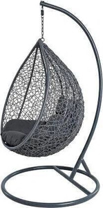 spyder home decore single seater swing chair with stand and cushion for adult iron hammock grey diydo-it-yourself
