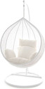 SPYDER HOME DECORE Single Seater Swing chair With Stand And Cushion For Adult Iron Hammock (White, DIY(Do-It-Yourself))