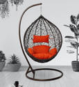 SPYDER HOME DECORE Single Seater Swing chair With Stand And Cushion For Adult Iron Hammock (Green, Red, DIY(Do-It-Yourself))