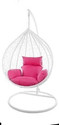 SPYDER HOME DECORE Single Seater Swing chair With Stand And Cushion For Adult Iron Hammock (Pink, DIY(Do-It-Yourself))