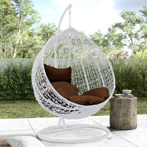 spyder home decore single seater swing chair with stand and cushion for adult iron hammock maroon diydo-it-yourself
