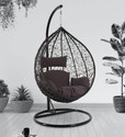 SPYDER HOME DECORE Single Seater Swing chair With Stand And Cushion For Adult Iron Hammock